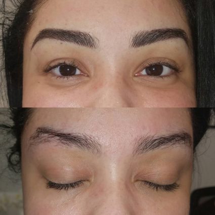 Microblading before and after